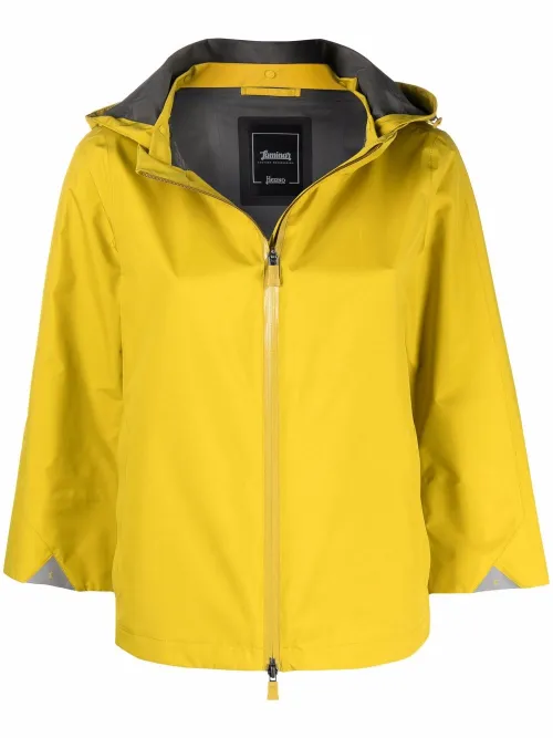 Herno veste crop à capuche - Jaune - Herno - Modalova
