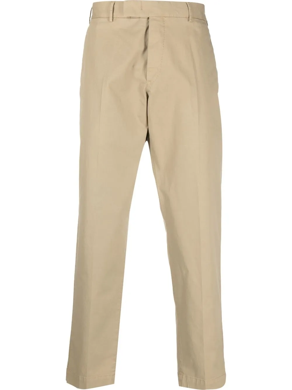 

PT Torino cropped straight-leg chino trousers - Neutrals