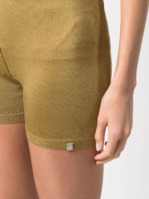 1017 ALYX 9SM metallic thread Knit Shorts Farfetch
