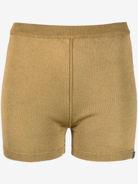 1017 ALYX 9SM metallic-thread knitted shorts