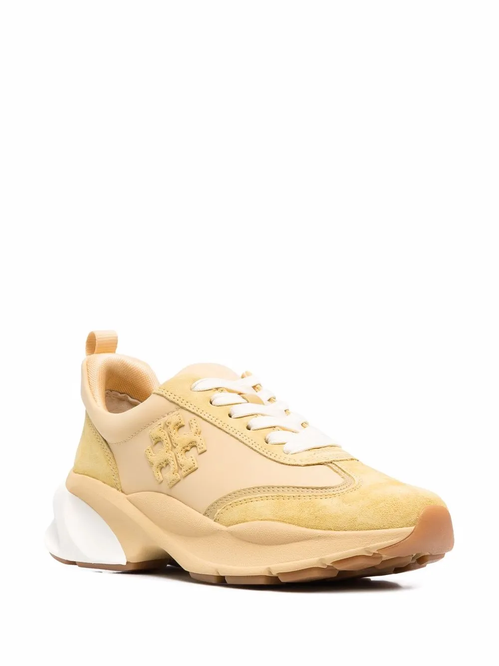 Tory Burch Good Luck sneakers met vlakken - Geel