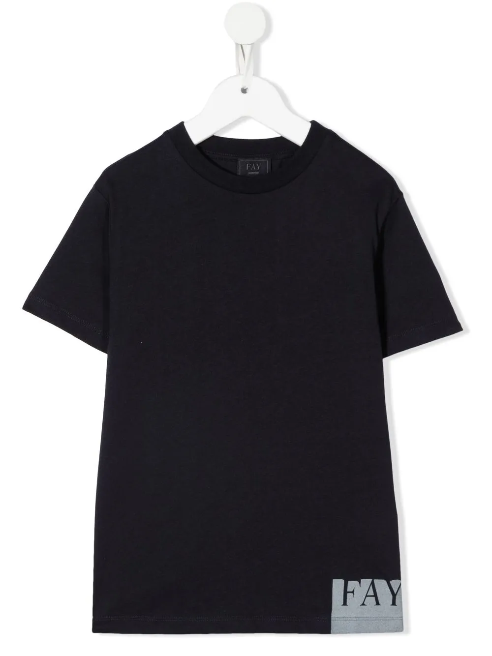 

Fay Kids logo-print cotton T-shirt - Blue