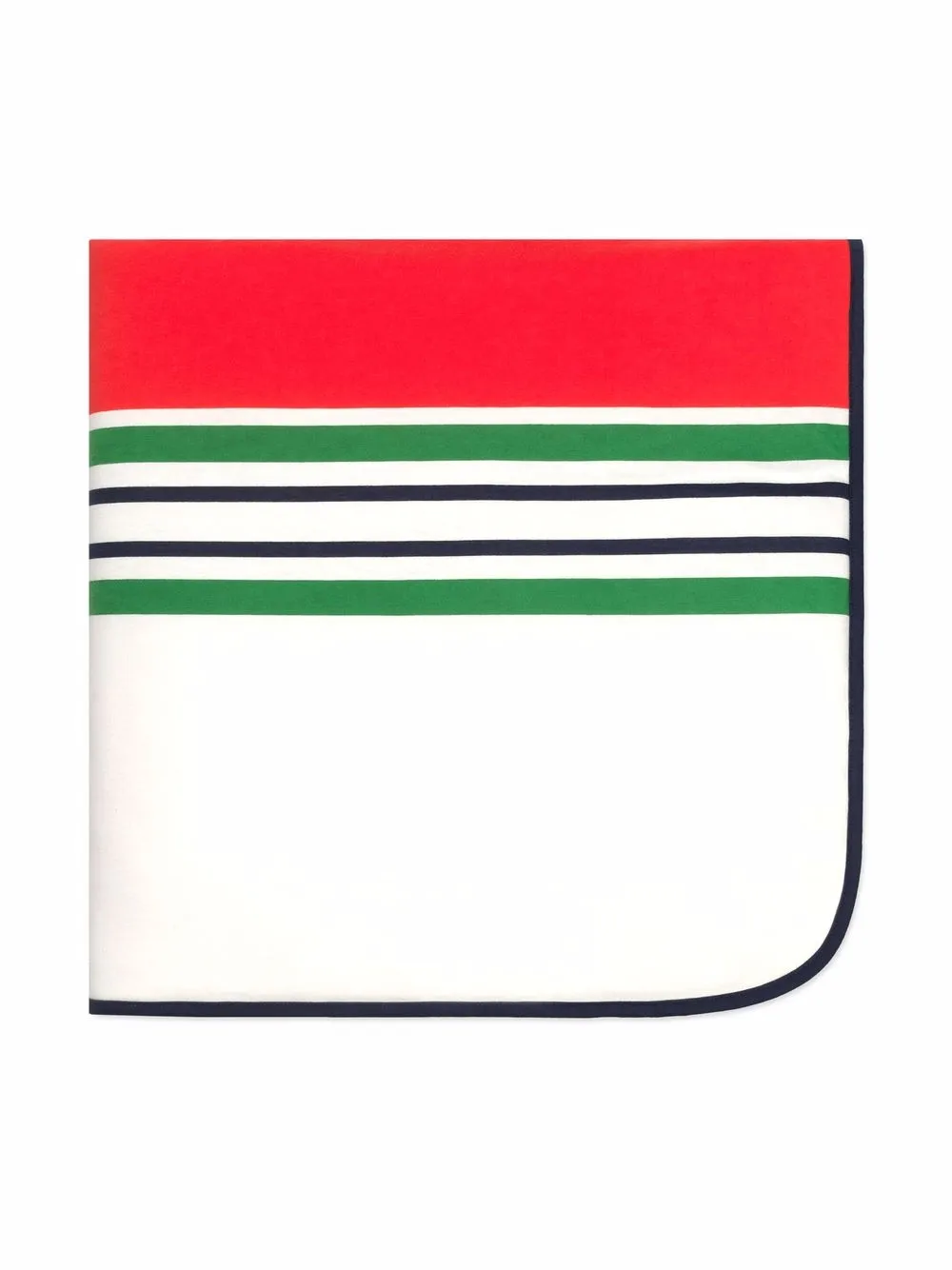 

Gucci Kids Interlocking G-logo stripe blanket - Red