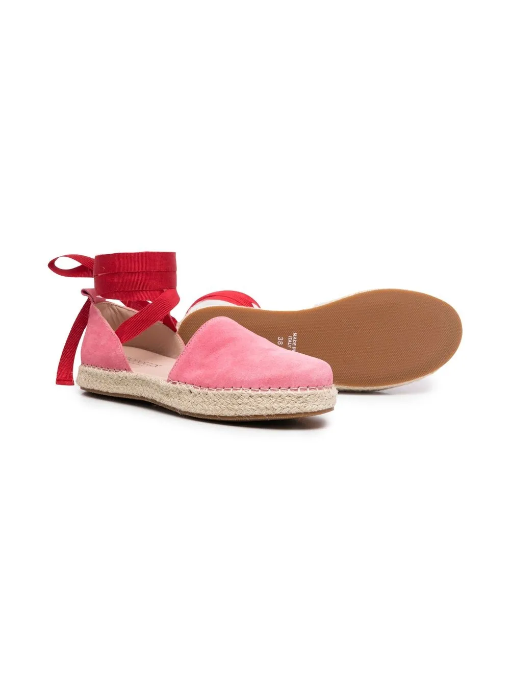 

Simonetta ankle-strap suede sandals - Pink