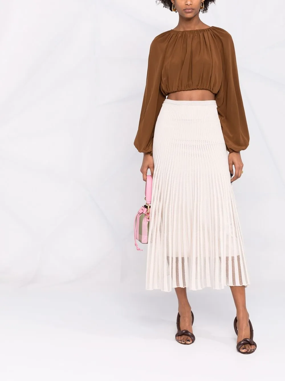 FENDI Geplooide rok - Beige