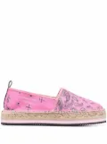 Kenzo Bandana platform espadrilles - Pink