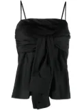 MM6 Maison Margiela tie-fastening slip top - Black