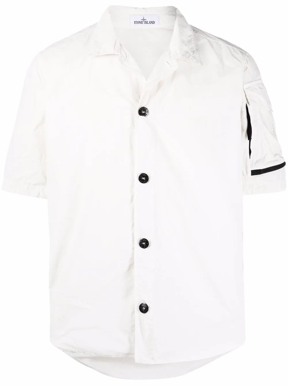 

Stone Island camisa con bolsillo de parche - Blanco