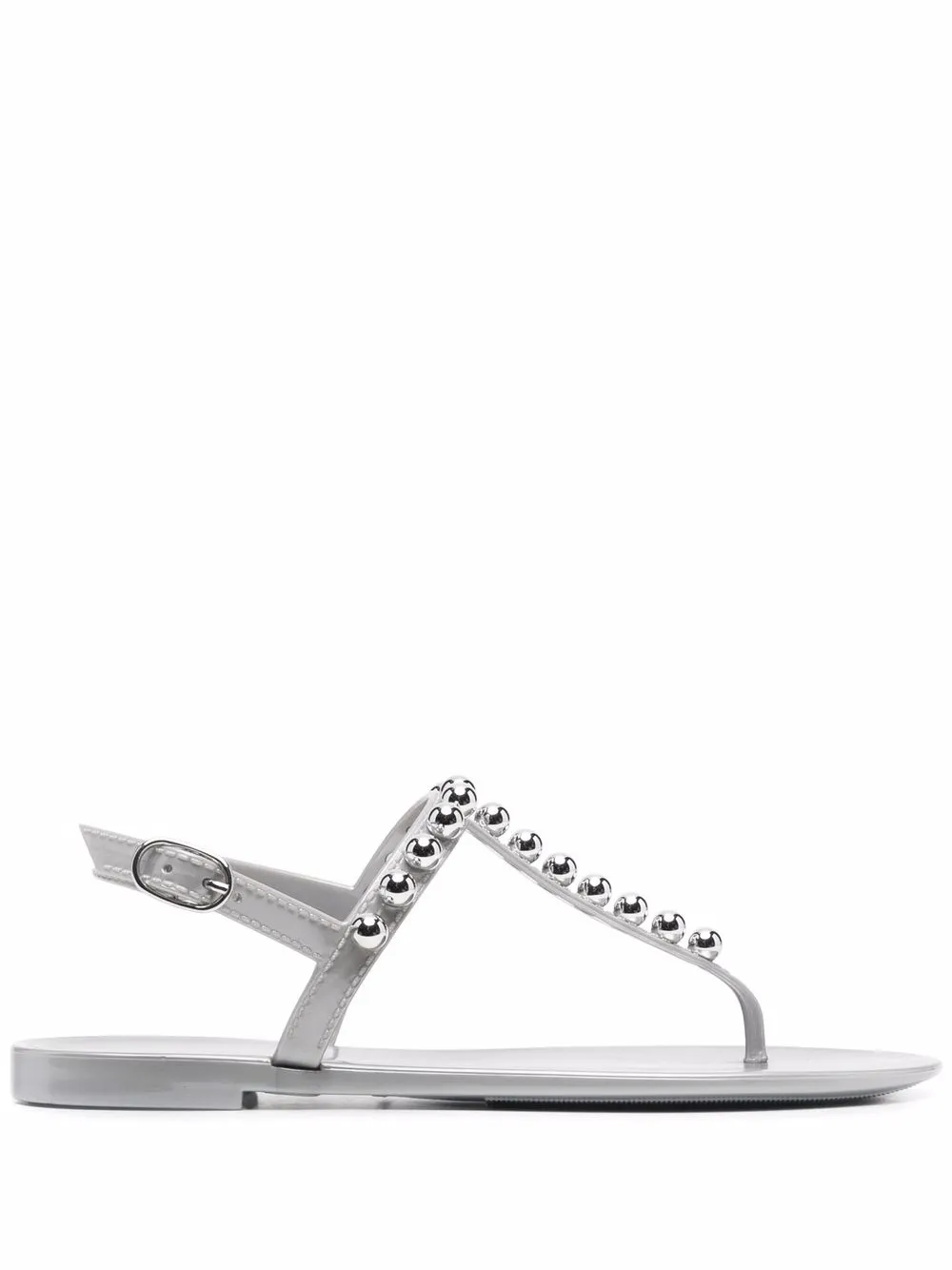 

Stuart Weitzman studded open-toe sandals - Grey