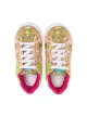 Versace Kids baroque-print lace-up sneakers