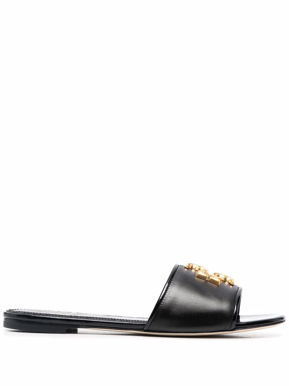 

Tory Burch sandalias con placa del logo - Negro