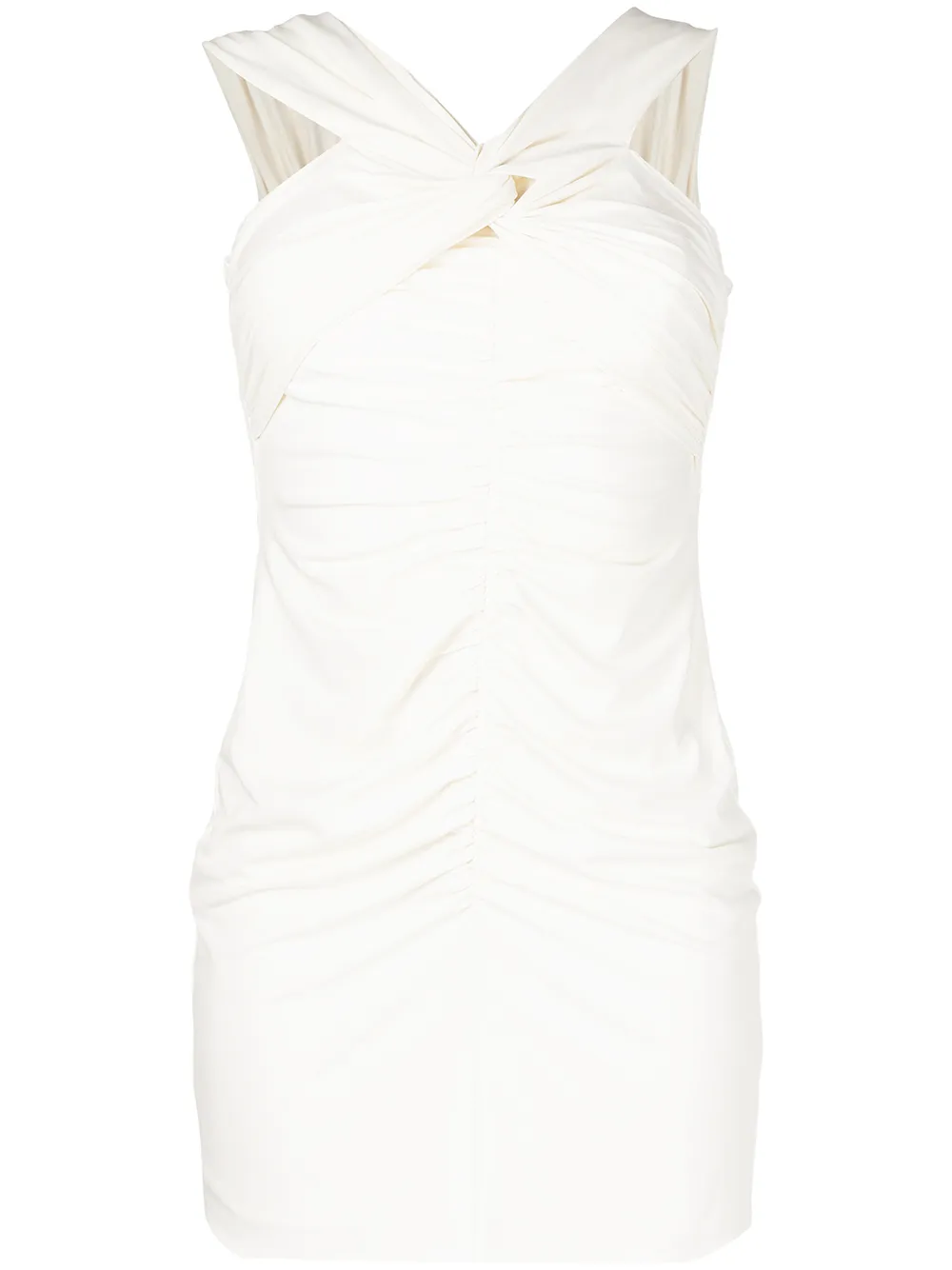 

Self-Portrait vestido con cuello en V - Blanco