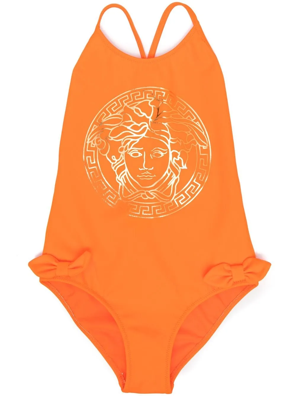 

Versace Kids graphic-print swimsuit - Orange