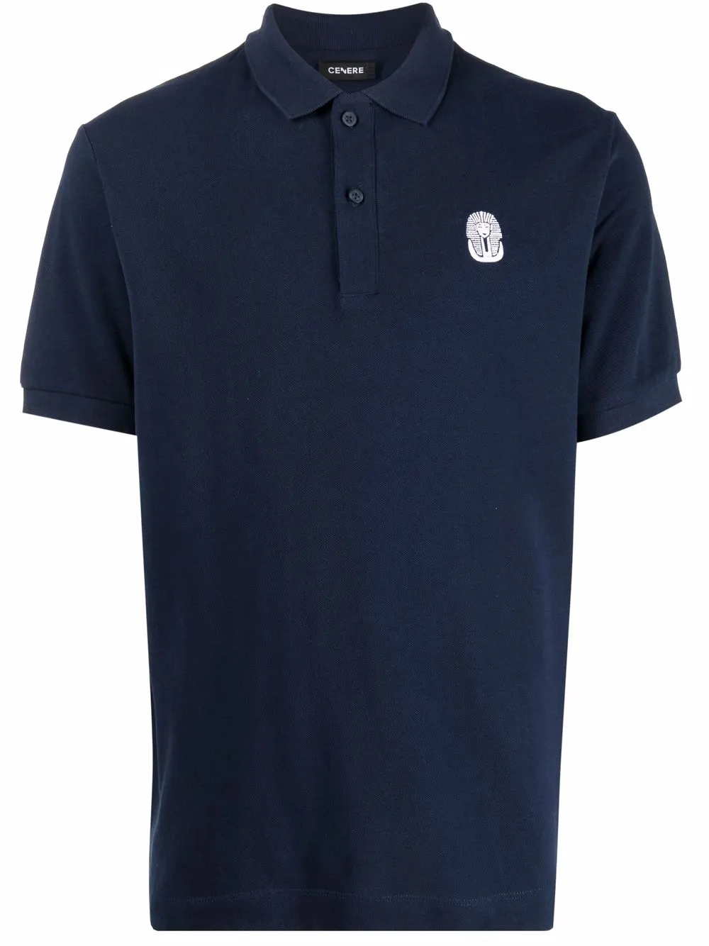 

Cenere GB embroidered-logo polo shirt - Blue