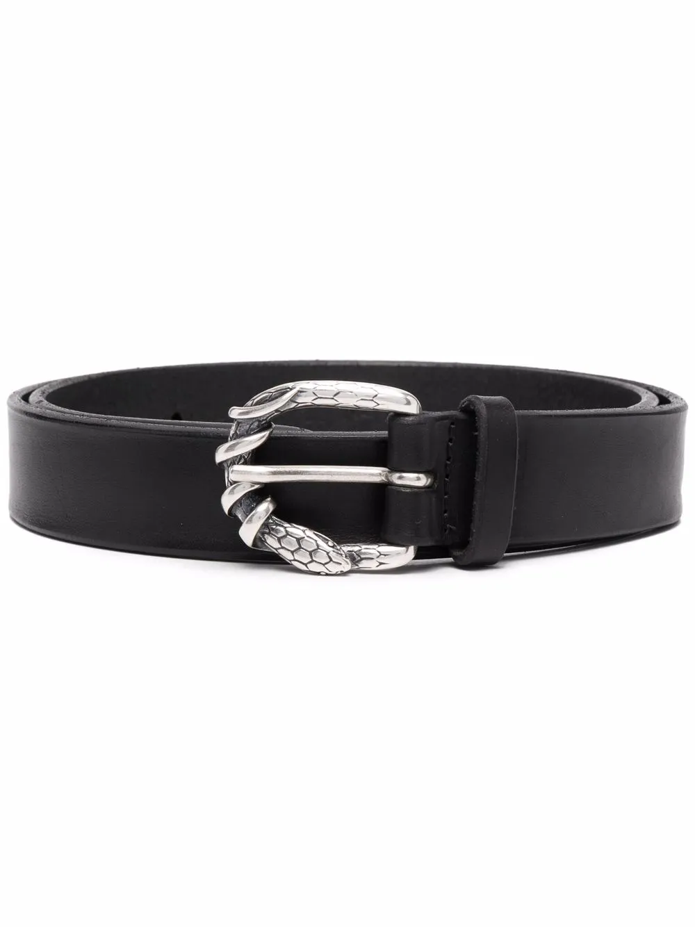 Orciani snake-buckle leather belt | Black | Image 1