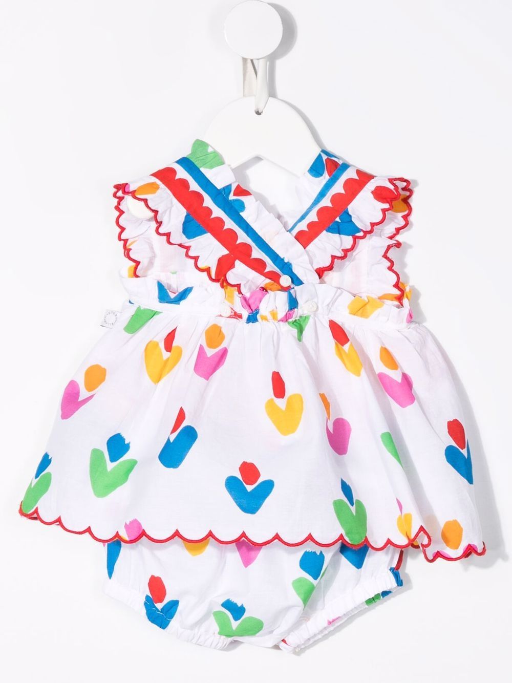 Stella McCartney Kids Jurk met bloemenprint - Wit