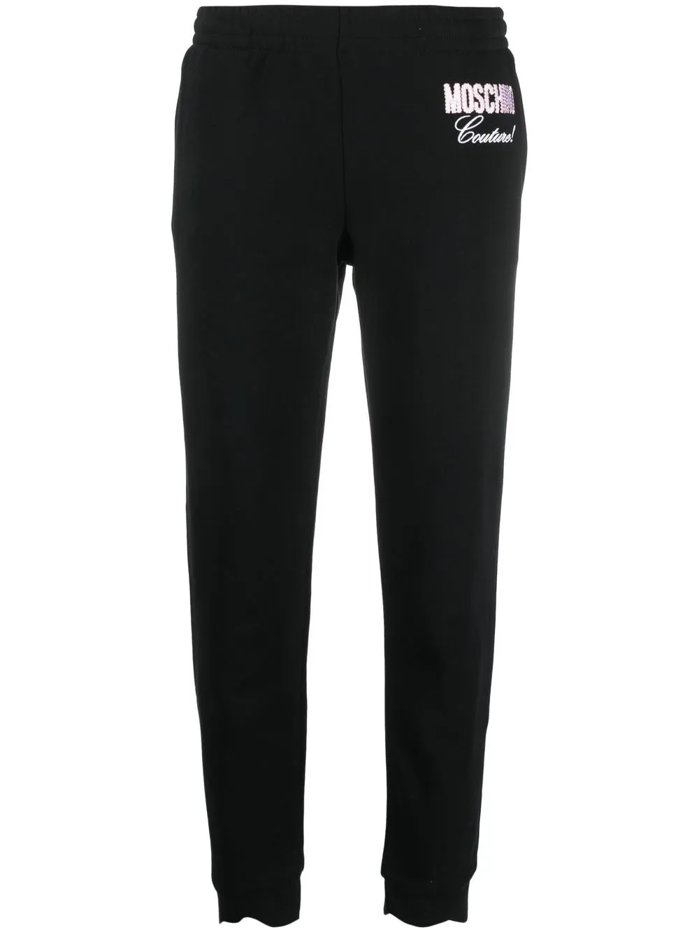 

Moschino pants con logo bordado - Negro