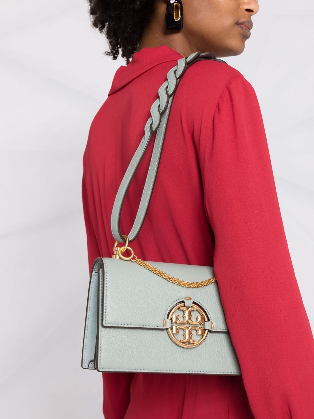 Small Miller Exotic Die-Cut Flap Shoulder Bag: Women's Handbags