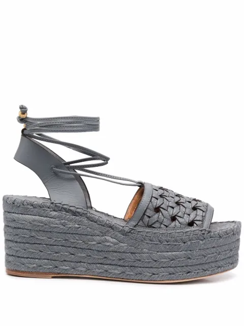 Tory Burch alpargatas Basketweave con plataforma