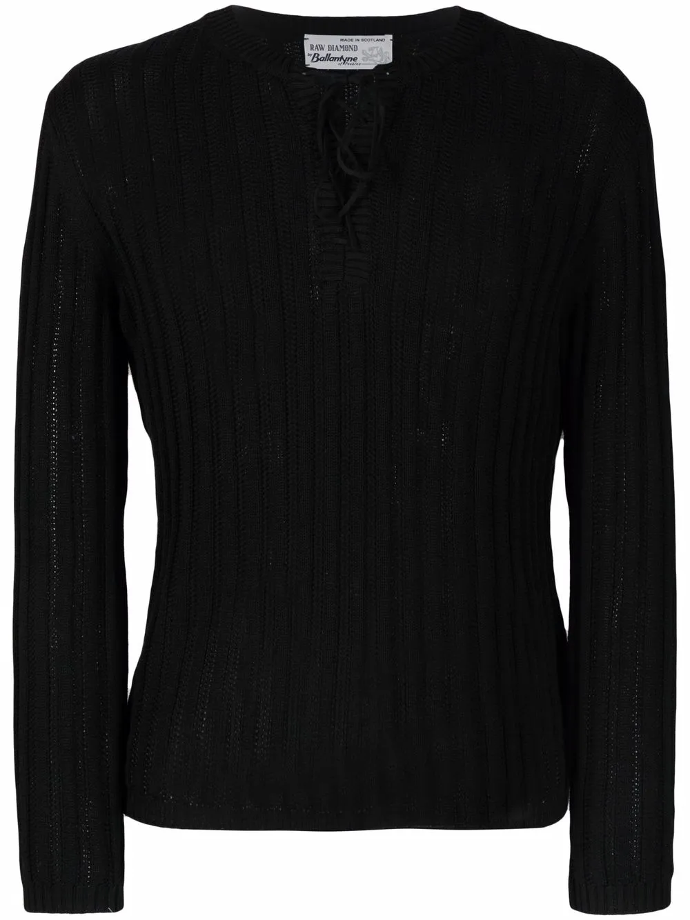 

Ballantyne ribbed-knit jumper - Black