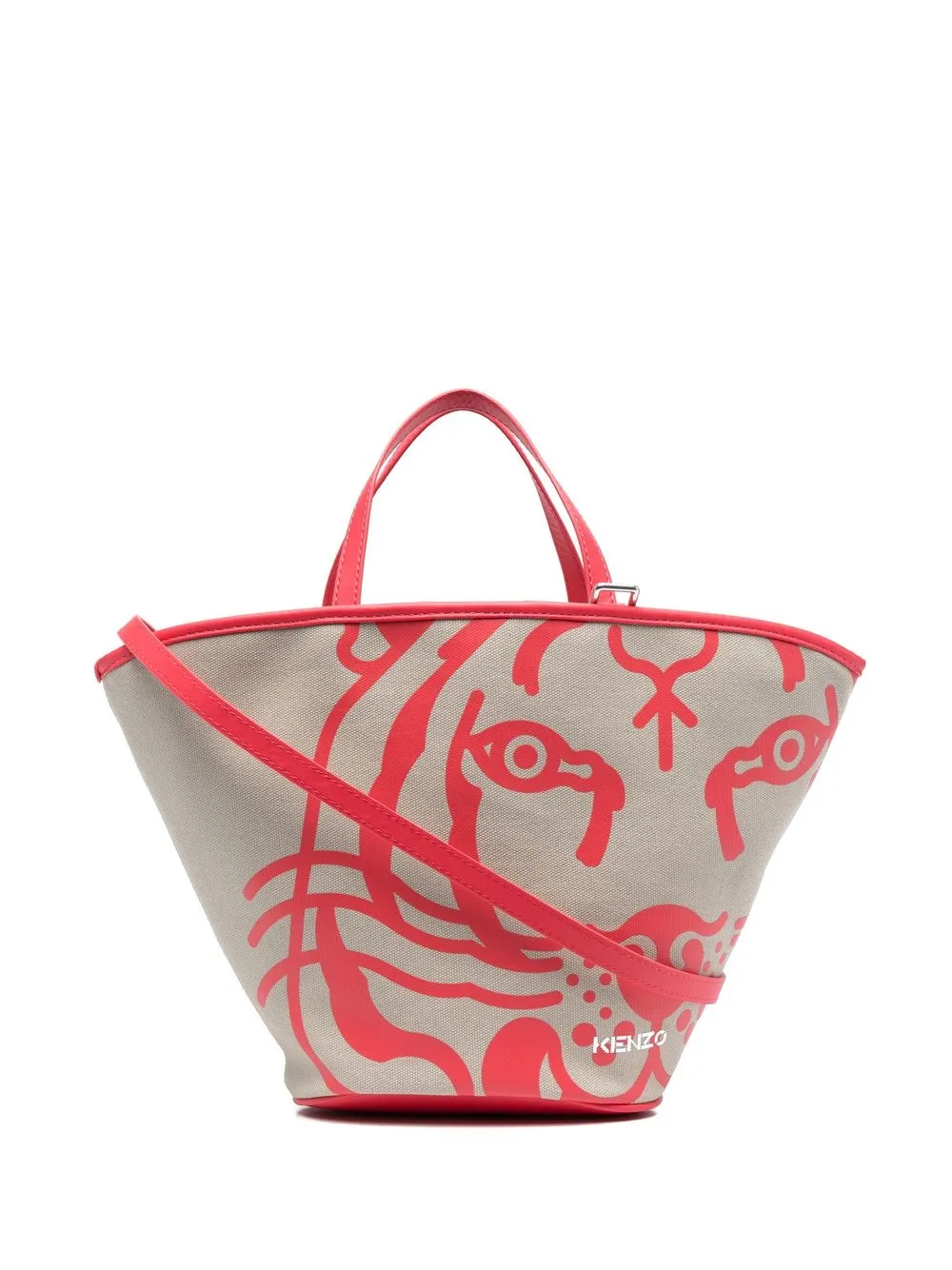 

Kenzo tiger-print tote bag - Neutrals