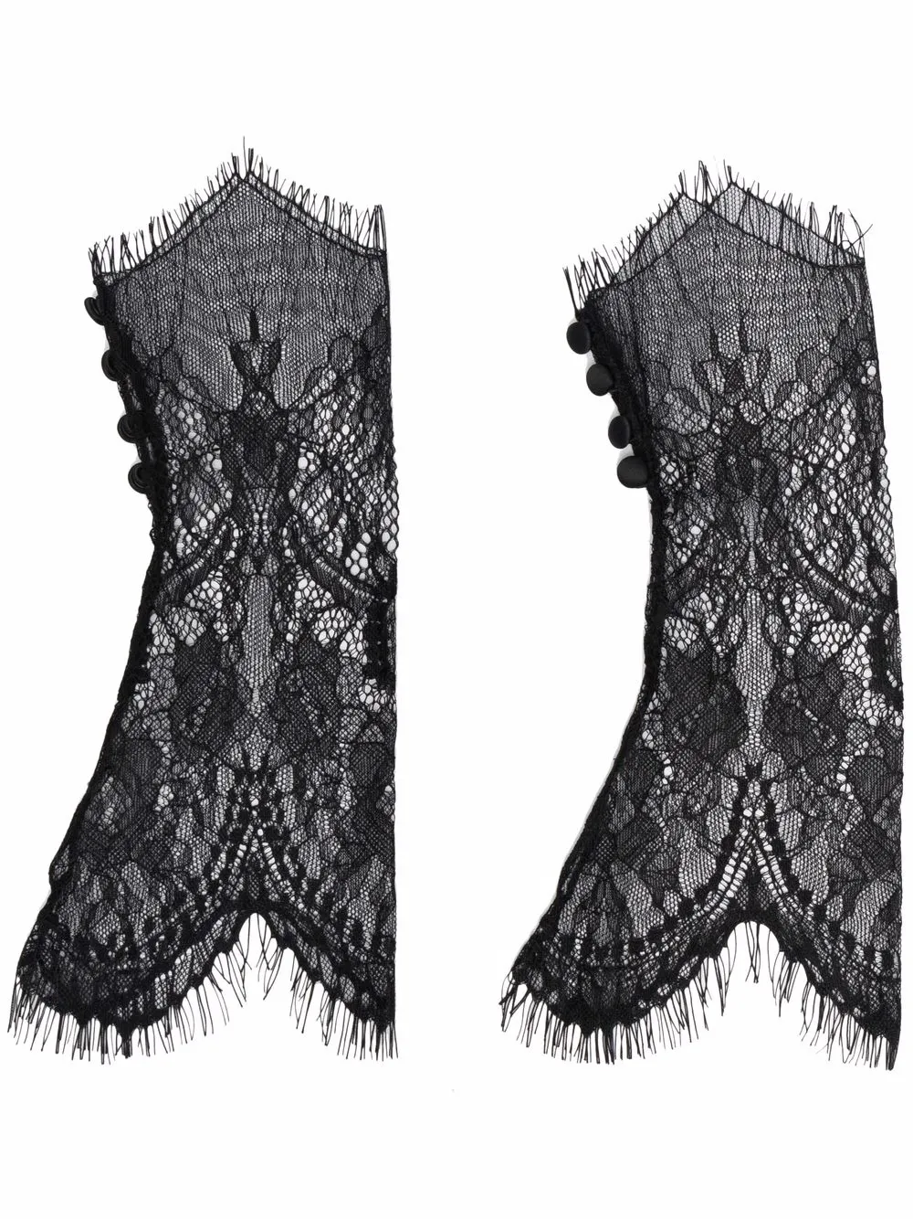 

Parlor fingerless lace cuffs - Black