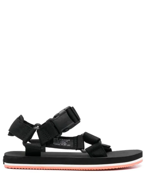 Levi's Tahoe side logo-patch sandals