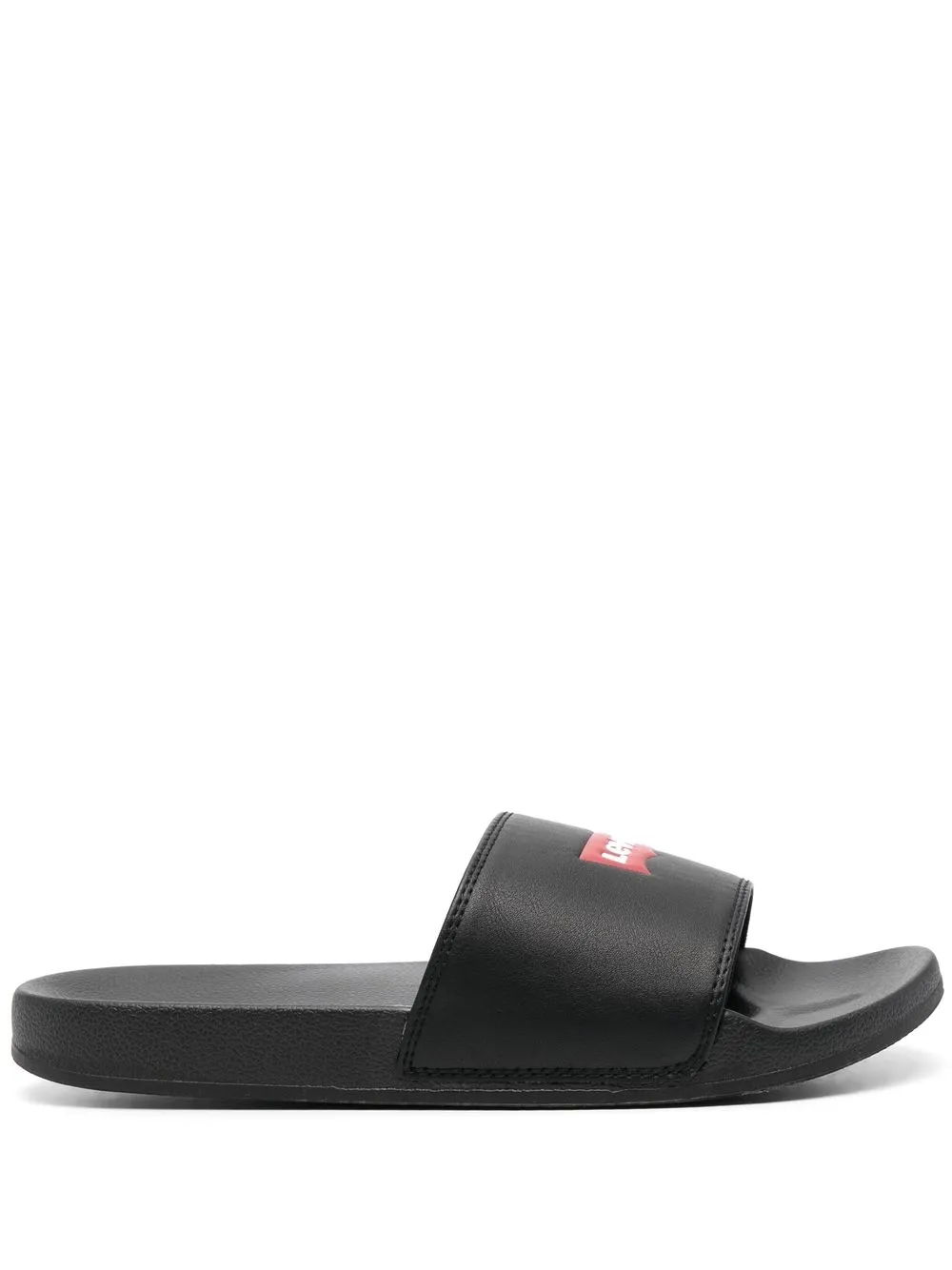 

Levi's logo-print detail slides - Black