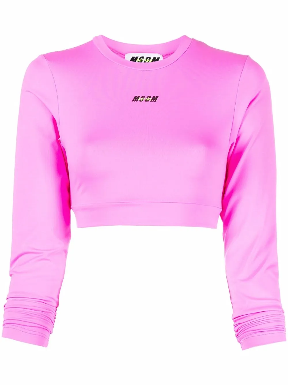 

MSGM top corto con logo - Rosado