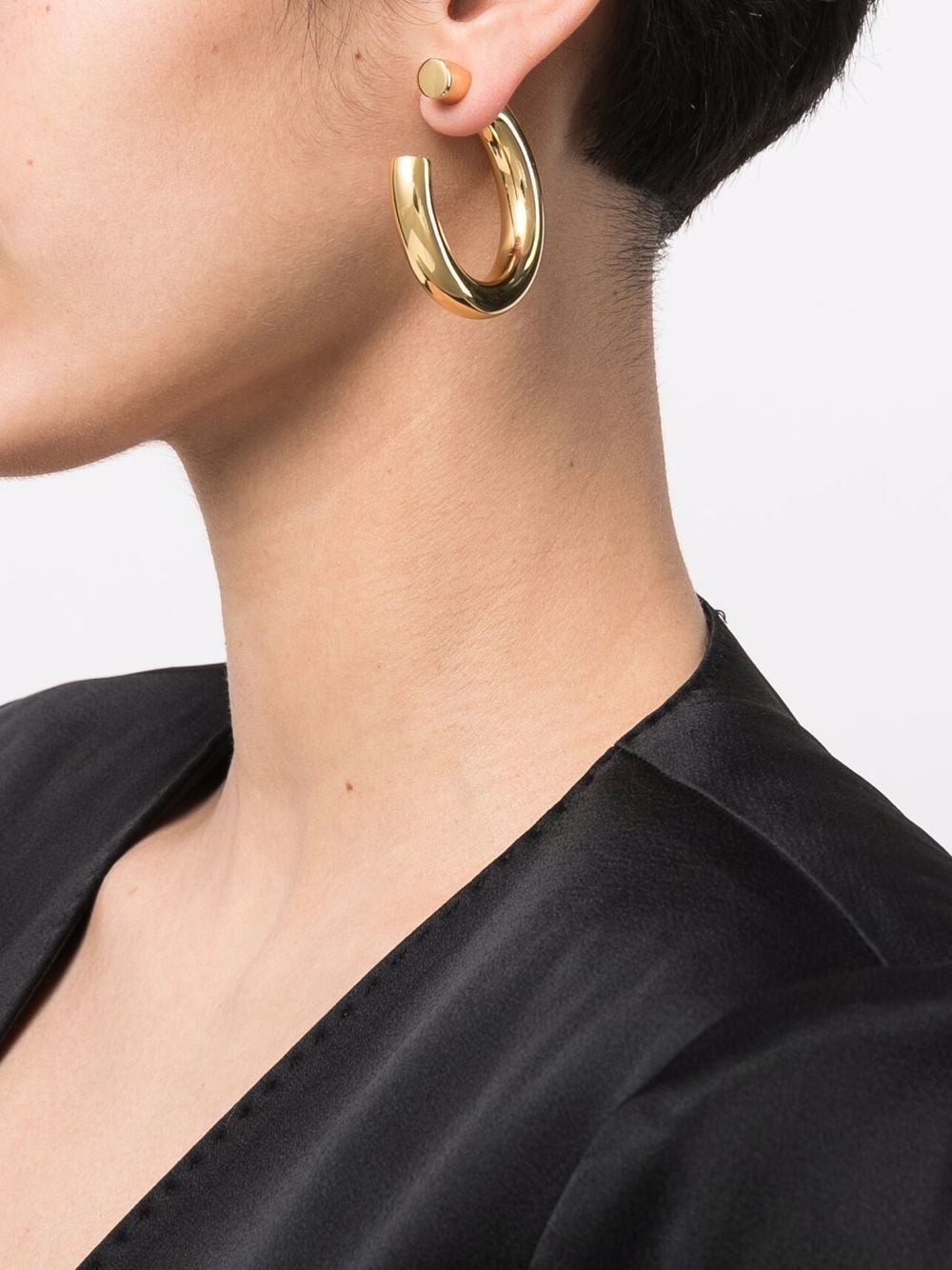 Asymmetric Reverse Hoop Earrings