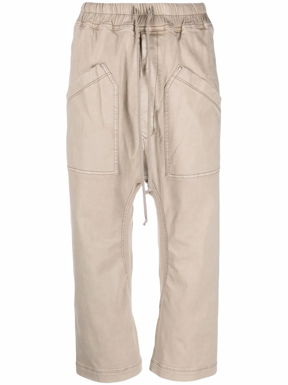 

Rick Owens DRKSHDW pantalones capri Mastodon con cordones - Neutro