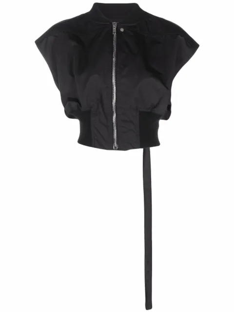 Rick Owens DRKSHDW جاكيت بومبر قصير بدون أكمام