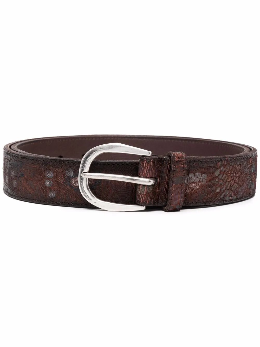 

Orciani Cutting Naif leather belt - Black