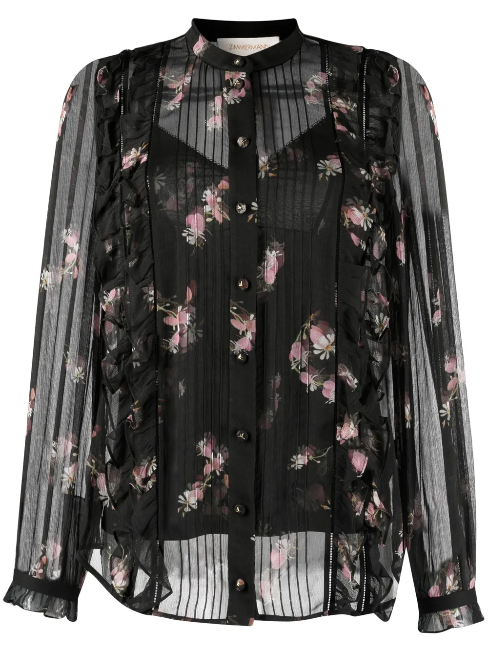 

ZIMMERMANN camisa Dancer - Negro