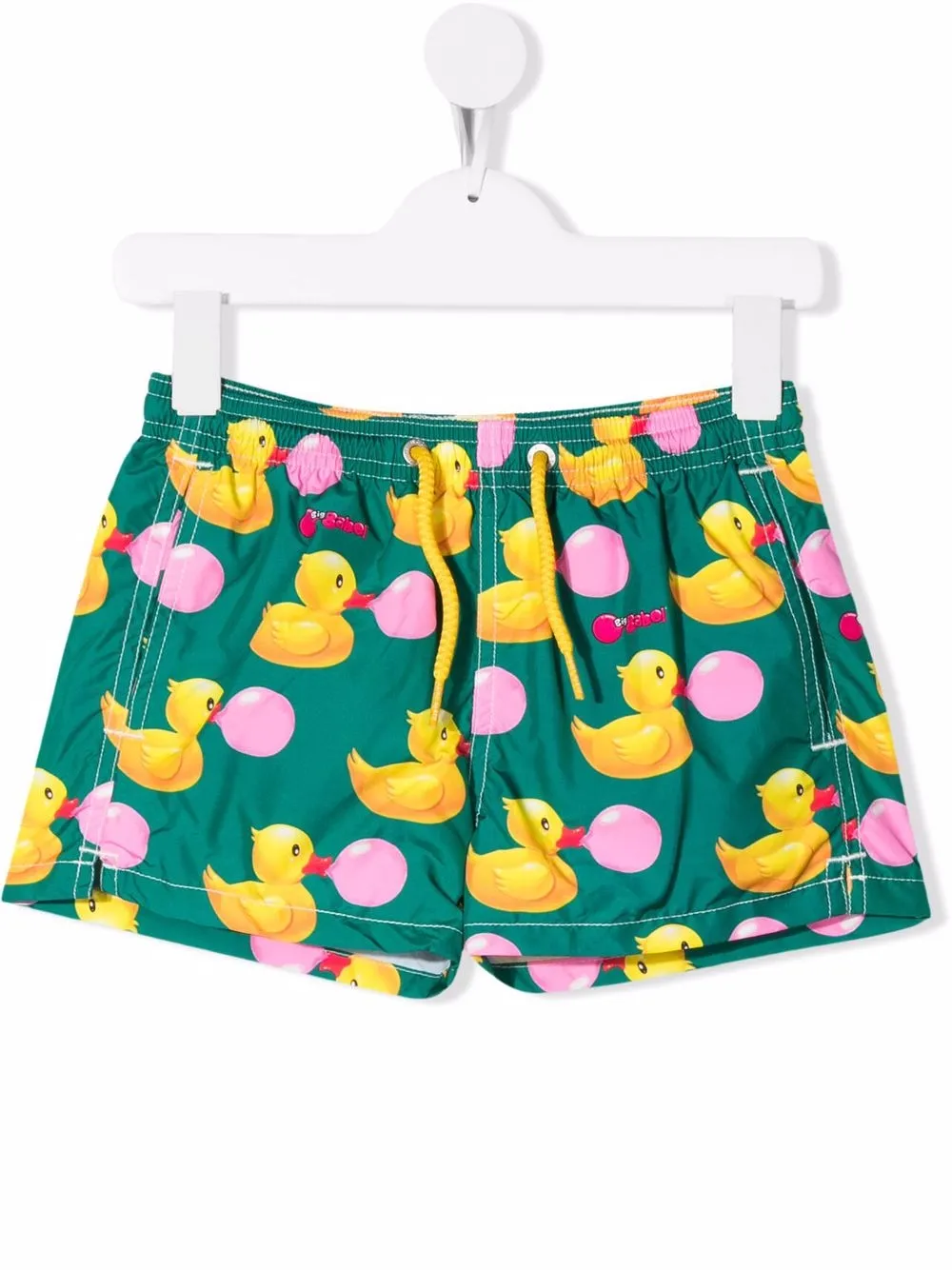 

MC2 Saint Barth Kids shorts de playa con patos estampados - Verde