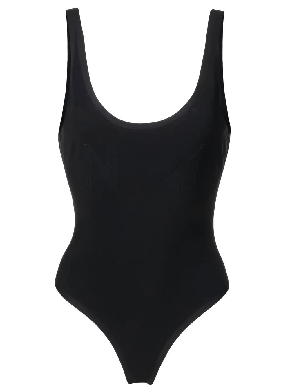 

Nº21 embossed-logo swimsuit - Black