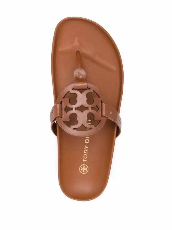 Tory Burch logo-patch Sandals - Farfetch