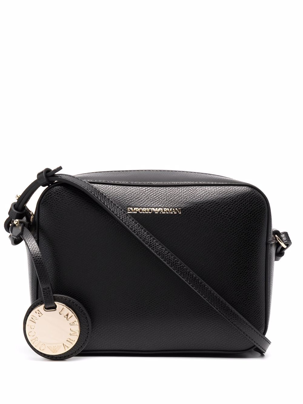 embossed-logo crossbody bag