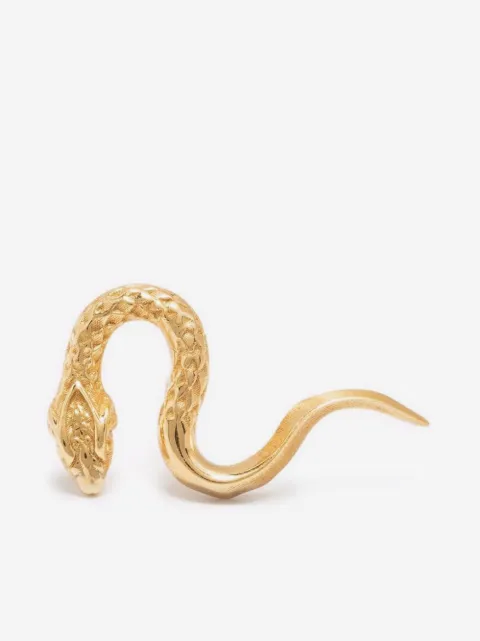 Emanuele Bicocchi arete Serpent bañado en oro