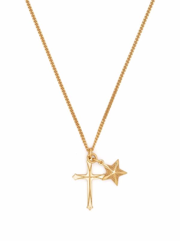 Emanuele Bicocchi Cross Pendant Necklace - Gold