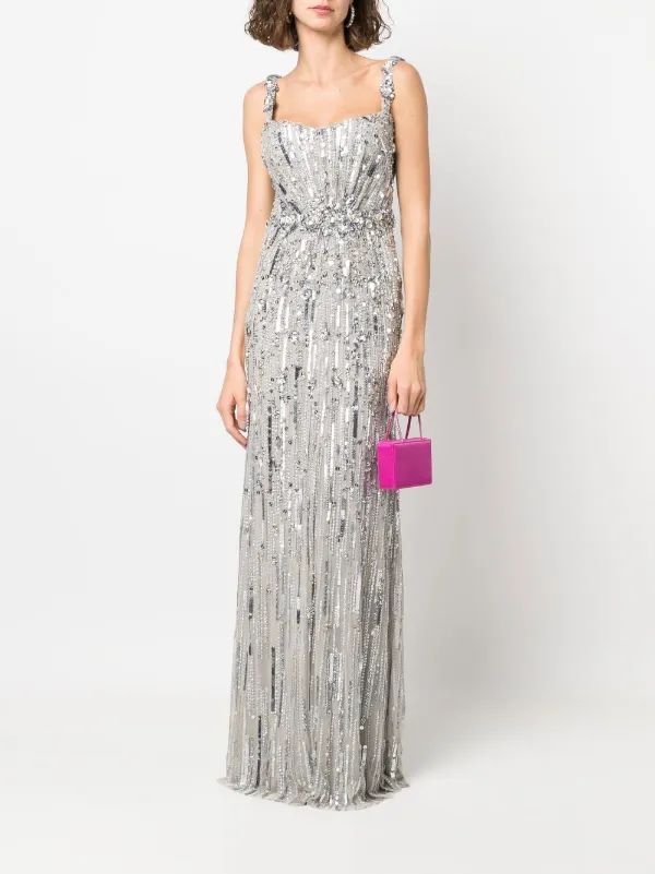 Jenny packham 2024 grey dress