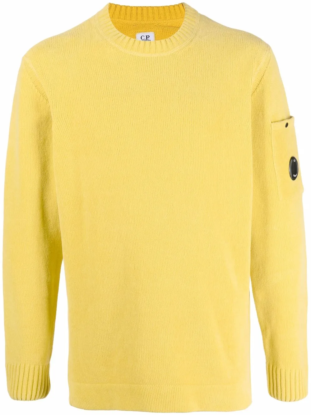 

C.P. Company logo plaque jumper - Yellow