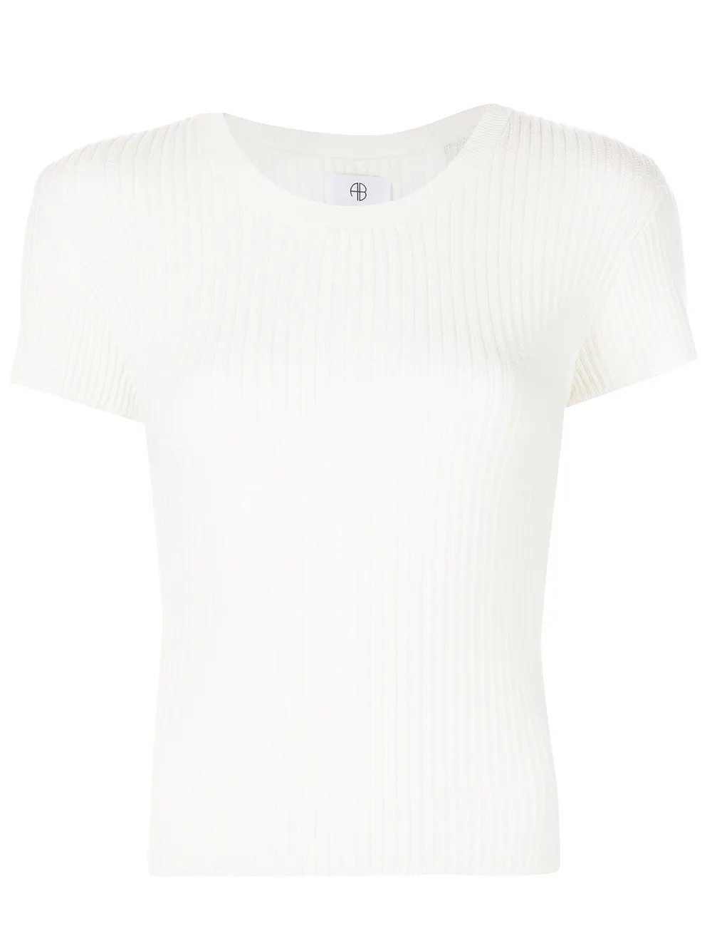 

ANINE BING top Skylar de tejido fino - Blanco