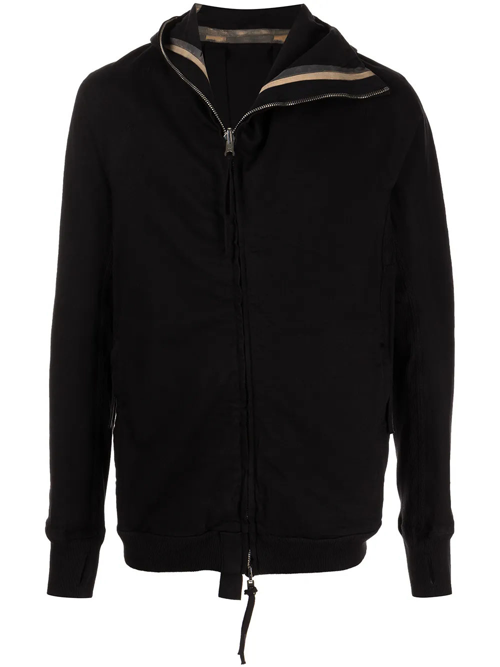 

Boris Bidjan Saberi hybrid layered zip sweatshirt - Black