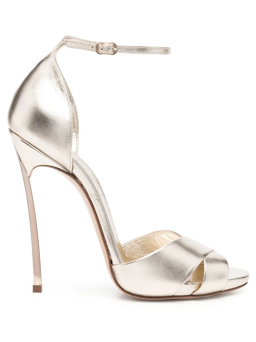 

Casadei Blade 125mm metallic sandals