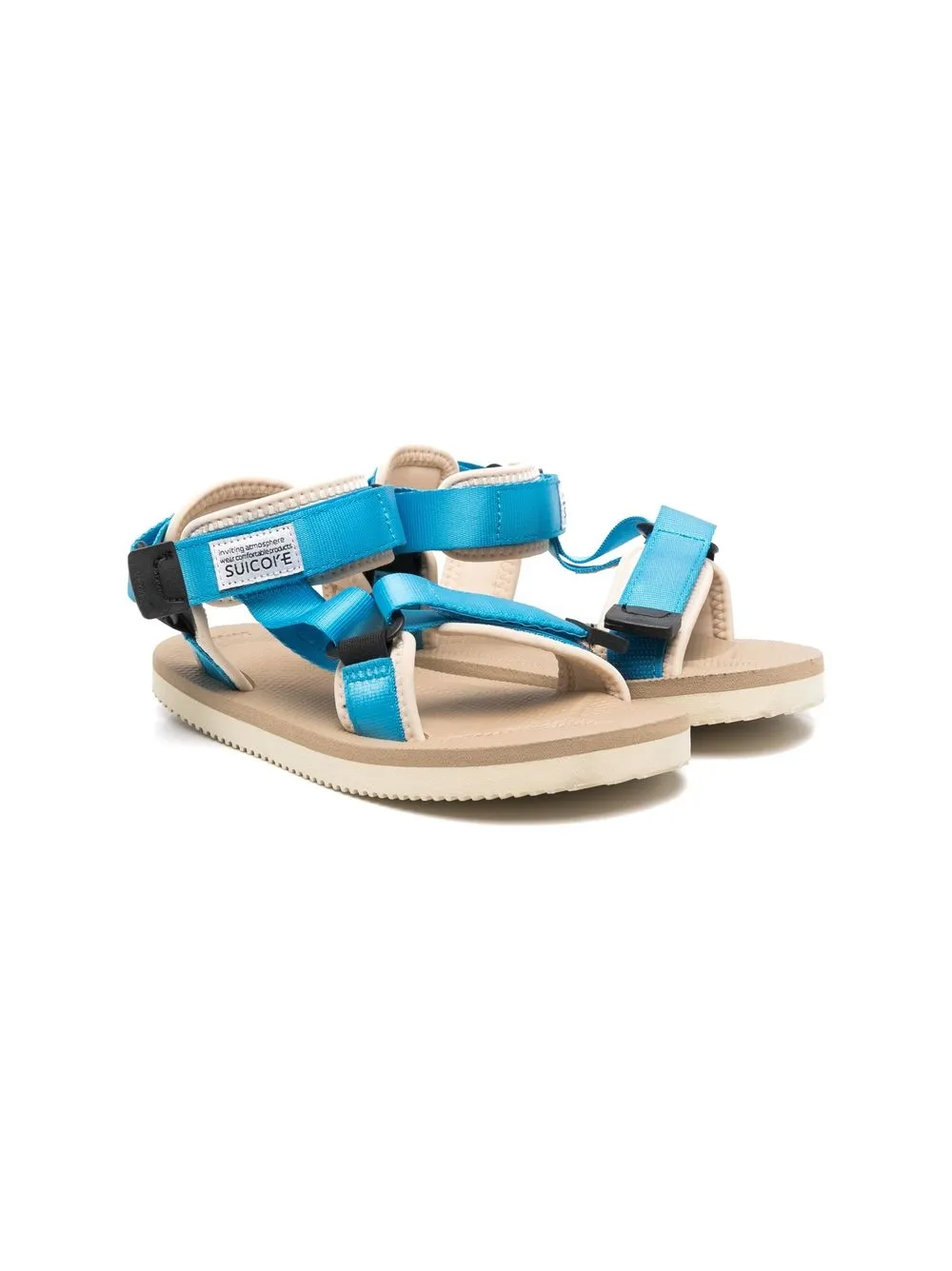 

SUICOKE KIDS DEPA-V2 OG logo patch sandals - Blue