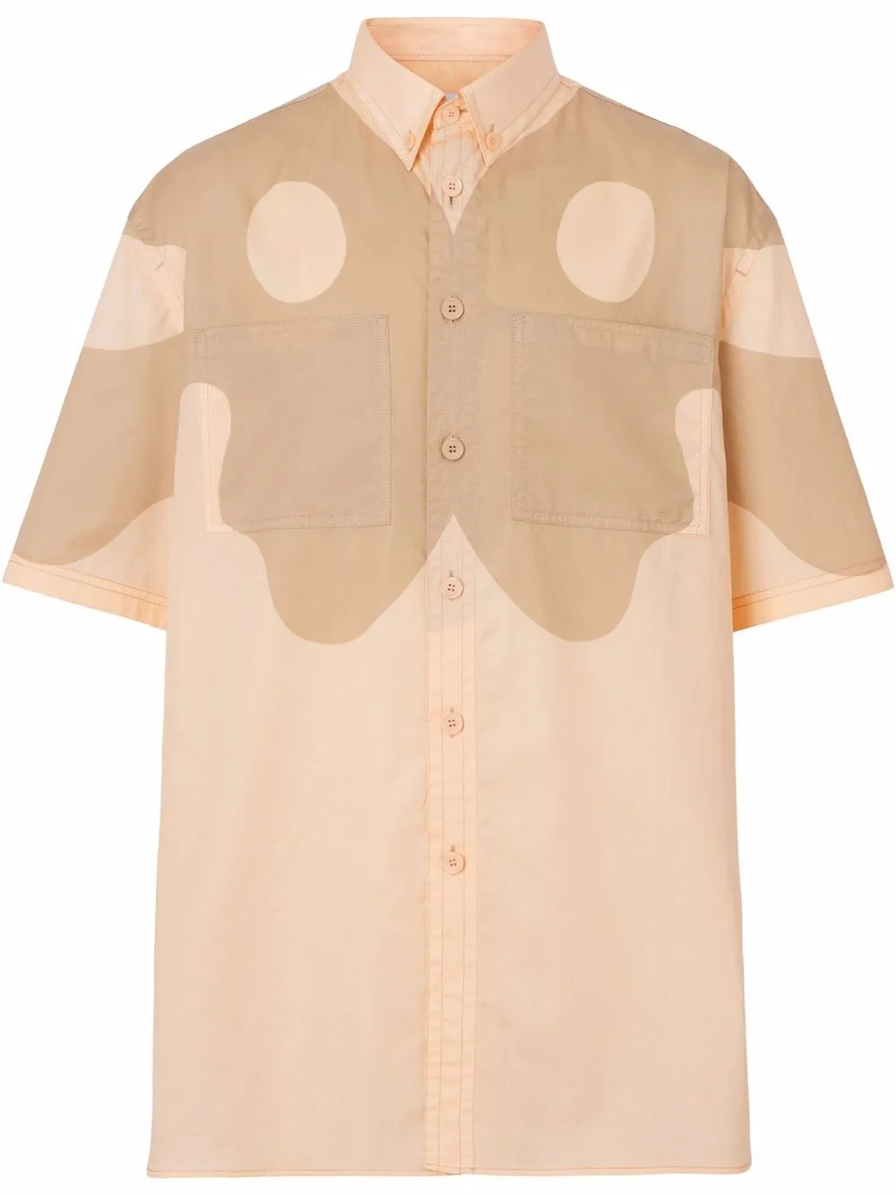 

Burberry abstract-print shirt - Neutrals