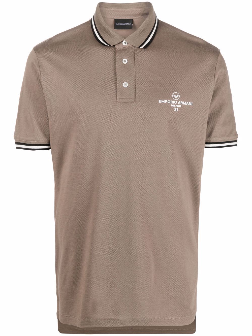 Emporio Armani logo-print Polo Shirt - Farfetch