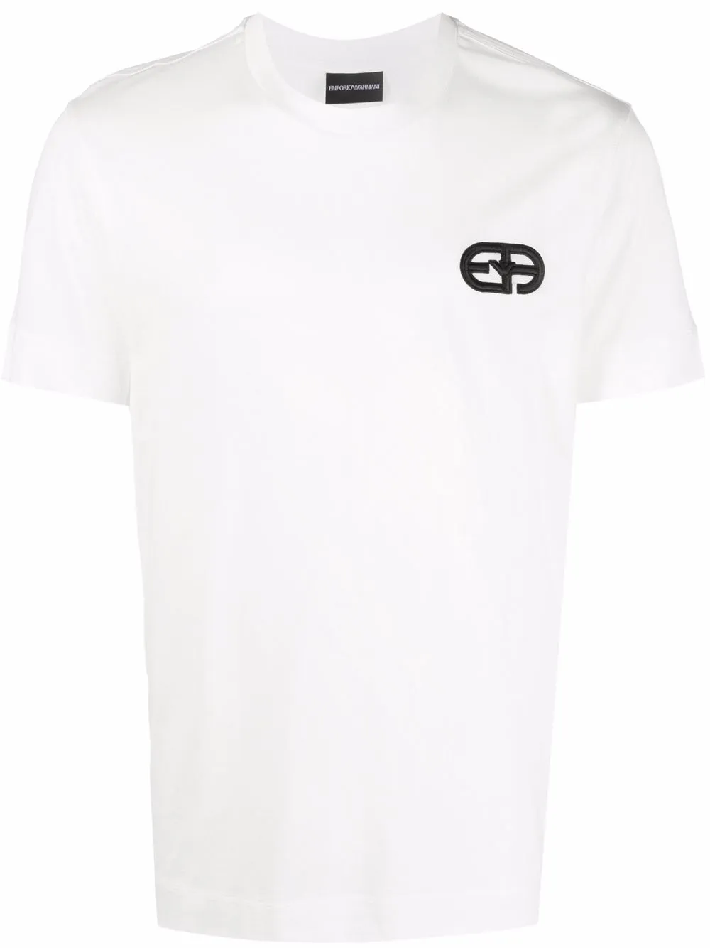 

Emporio Armani playera con logo en relieve - Blanco