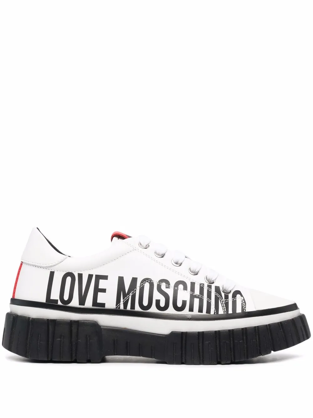 logo-print low-top sneakers